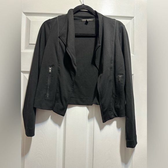 Banana Republic Women's Jacket Black Open Front With Zipper Pockets - Picture 3 of 6